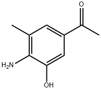 Acetophenone, 4-amino-3-hydroxy-5-methyl- (6CI) Struktur