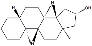 5α-Androstan-16β-ol Struktur