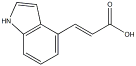 (E)-3-(1H-indol-4-yl)acrylic acid Struktur