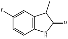 2H-Indol-2-one, 5-fluoro-1,3-dihydro-3-Methyl- Struktur