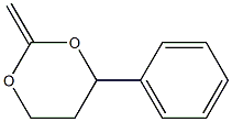 1,3-Dioxane,2-methylene-4-phenyl-(9CI) Struktur