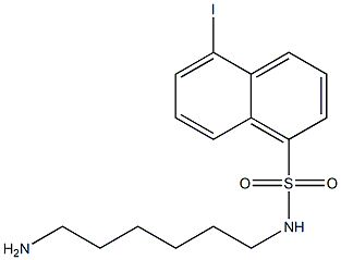 N-(8-aminohexyl)-5-iodonaphthalene-1-sulfonamide Struktur