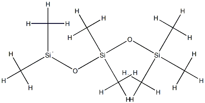 MONOHYDRIDE TERMINATED POLYDIMETHYLSILOXANE, asyMMetric, 100 cSt Struktur