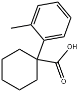 1-(2-methylphenyl)cyclohexane-1-carboxylic acid Struktur