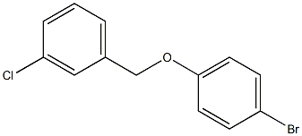 1-bromo-4-[(3-chlorophenyl)methoxy]benzene Struktur