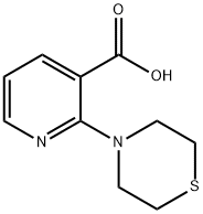 2-(thiomorpholin-4-yl)pyridine-3-carboxylic acid Struktur