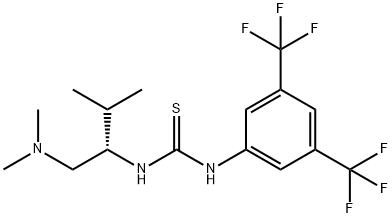 S-1-(3,5-bis(trifluoroMethyl)phenyl)-3-(1-(di
MethylaMino)-3-Methylbutan-2-yl)thiourea Struktur