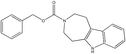 benzyl 1,2,4,5-tetrahydroazepino[4,5-b]indole-3(6H)-carboxylate Struktur