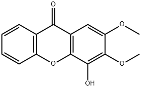 2,3-ジメトキシ-4-ヒドロキシキサントン 化學(xué)構(gòu)造式