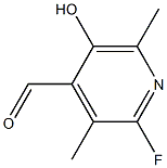 6-fluoro-5'-deoxypyridoxal Struktur