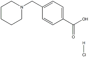 4-(piperidin-1-ylmethyl)benzoic acid hydrochloride Struktur