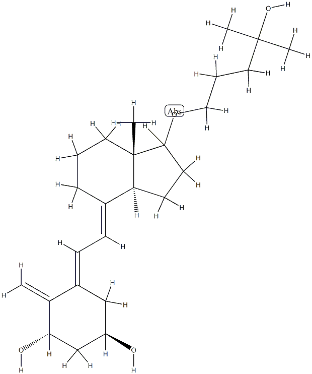 1,25-dihydroxy-21-nor-20-oxavitamin D3 Struktur