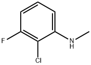 BENZENAMINE,2-CHLORO3-FLUORO-N-METHYL- Struktur