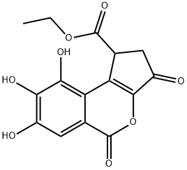 ethyl brevifolincarboxylate Struktur