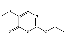 6H-1,3-Thiazin-6-one,2-ethoxy-5-methoxy-4-methyl-(9CI) Struktur