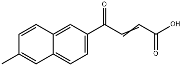 4-(6-methylnapthalen-2-yl)-4-oxobut-2-enoc acid Struktur