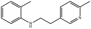 2-methyl-N-[2-(6-methyl-3-pyridinyl)ethyl]aniline Struktur