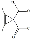 2-Cyclopropene-1,1-dicarbonyl dichloride (9CI) Struktur