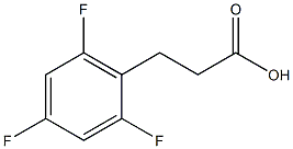 3-(2,4,6-Trifluoro-phenyl)-propionic acid Struktur