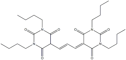 bis(1,3-dibutylbarbiturate)trimethine oxonol Struktur