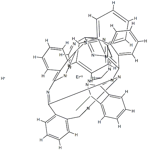 hydrogen bis[29H,31H-phthalocyaninato(2-)-N29,N30,N31,N32]erbate(1-) Struktur