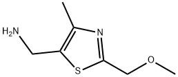 1-[2-(methoxymethyl)-4-methyl-1,3-thiazol-5-yl]methanamine(SALTDATA: 2.08HCl 0.3H2O 0.04(C6H5)3PO) Struktur