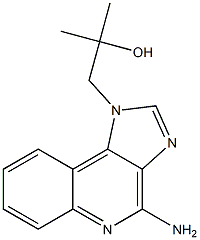 4-amino-alpha,alpha-dimethyl-1H-imidazo(4,5-c)quinolin-1-ethanol Struktur