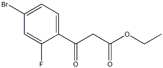 ethyl 3-(4-bromo-2-fluorophenyl)-3-oxopropanoate Struktur