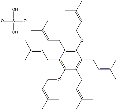 hexaprenylhydroquinone sulfate Struktur