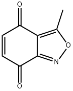 2,1-Benzisoxazole-4,7-dione,3-methyl-(9CI) Struktur