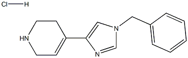 4-(N-BENZYL-4-IMIDAZOLE)-1,2,5,6-TETRAHYDRO PYRIDINE HYDROCHLORIDE Struktur