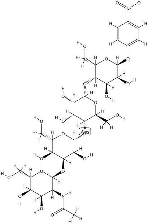 GalNAc beta(1-3)Gal alpha(1-4)Gal beta(1-4)Glc-beta-pNP Struktur