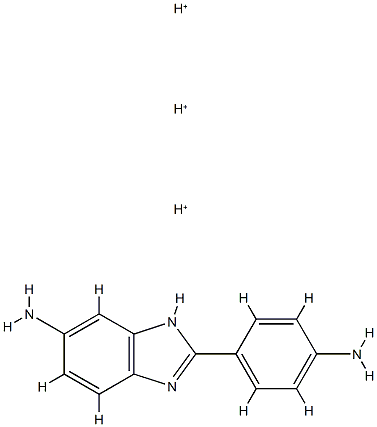 2-(4-Aminophenyl)-1H-benzimidazol-6-amine conjugate acid Struktur