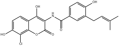 chlorobiocic acid Struktur