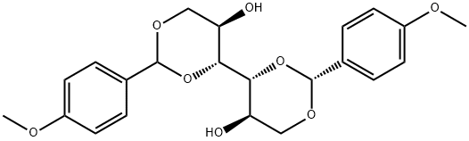 1,3:4,6-BIS-O-(4-METHOXYBENZYLIDENE)- D-MANNITOL Struktur