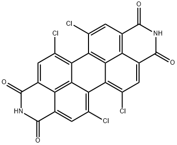 5,6,12,13-tetrachloroanthra(2,1,9-def:6,5,10-d'e'f')diisoquinoline-1,3,8,10(2H,9H)-tetrone Struktur