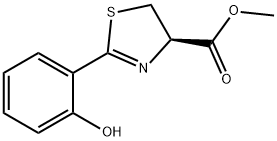 methyl-(2'-(2-hydroxyphenyl)-2'-thiazoline-4'-carboxylate) Struktur