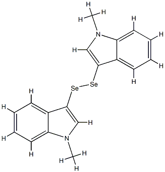 Bis(1-methyl-1H-indol-3-yl) perselenide Struktur