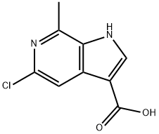 5-Chloro-7-Methyl-6-azaindole-3-caboxylic acid Struktur