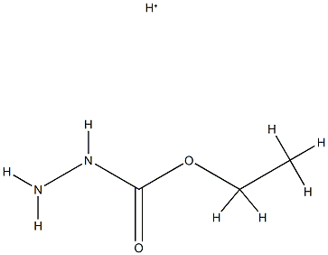 Hydrazinecarboxylic  acid,  ethyl  ester,  conjugate  monoacid  (9CI) Struktur