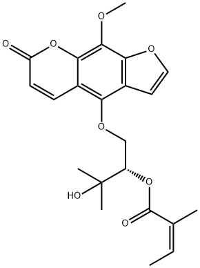 isobyakangelicin angelate Struktur