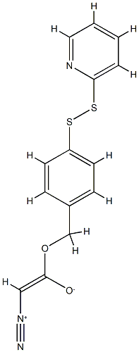 4-(2'-pyridyldithio)benzyldiazoacetate Struktur