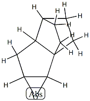 2H-1b,4-Ethanopentaleno[1,2-b]oxirene,  hexahydro-,  (1a-alpha-,1b-bta-,4-bta-,4a-alpha-,5a-alpha-)-  (9CI) Struktur