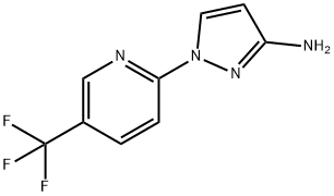 1-[5-(TRIFLUOROMETHYL)PYRIDIN-2-YL]-1H-PYRAZOL-3-AMINE Struktur