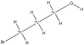 3-Bromo-1-propanol-13C3 Struktur