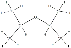 Isopropyl-13C6  ether Struktur