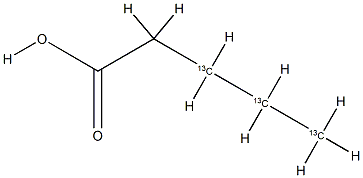 戊酸-3,4,5-13C3, 1173023-05-6, 結(jié)構(gòu)式