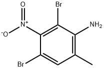 2,4-Dibromo-6-methyl-3-nitroaniline Struktur