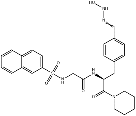 N(alpha)-(2-naphthylsulfonylglycyl)-4-oxamidinophenylalanine piperidide Struktur