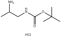 1-N-BOC-propane-1,2-diamine-HCl Struktur